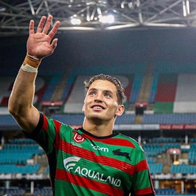 Photo Of Cameron Murray Waving To Fans In the Stadium Stands