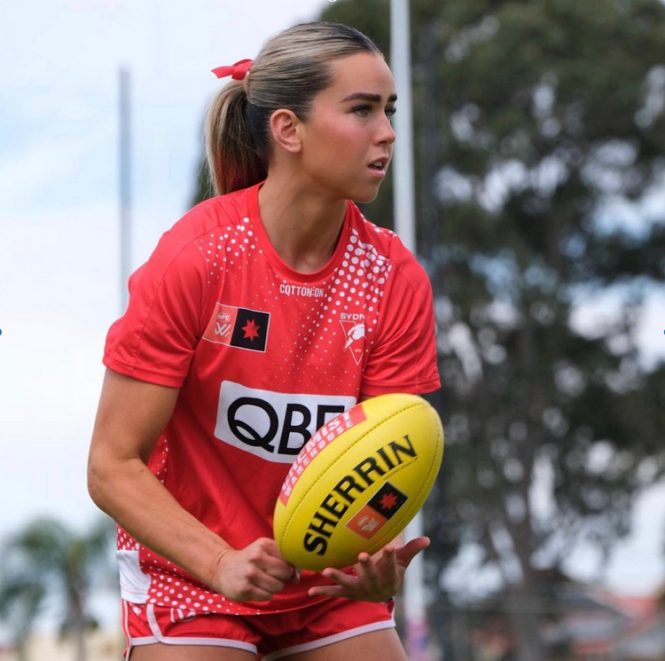 Photo Of Ella Heads In Playing Kit With Ball In Hand
