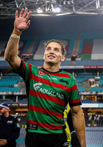 Photo Of Cameron Murray Waving To Fans In the Stadium Stands