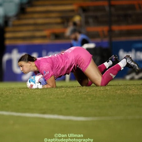 Image Of Rylee Foster Catching A Ball In Goal
